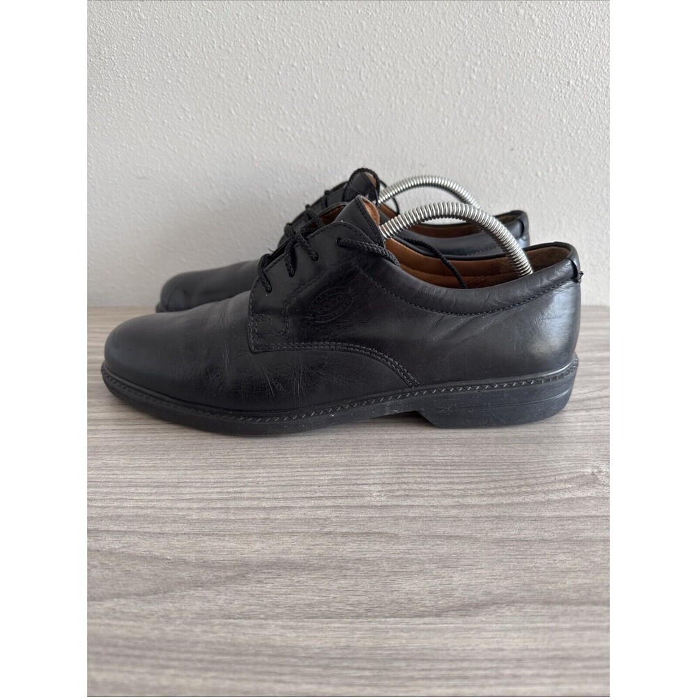 Ecco Shock Point Black Leather Dress Oxfords Size 44‎ Shoes Men's Size 10-10.5